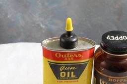 Outers 445 Gun Oil Oiler & Hoppe's Copper Solvent