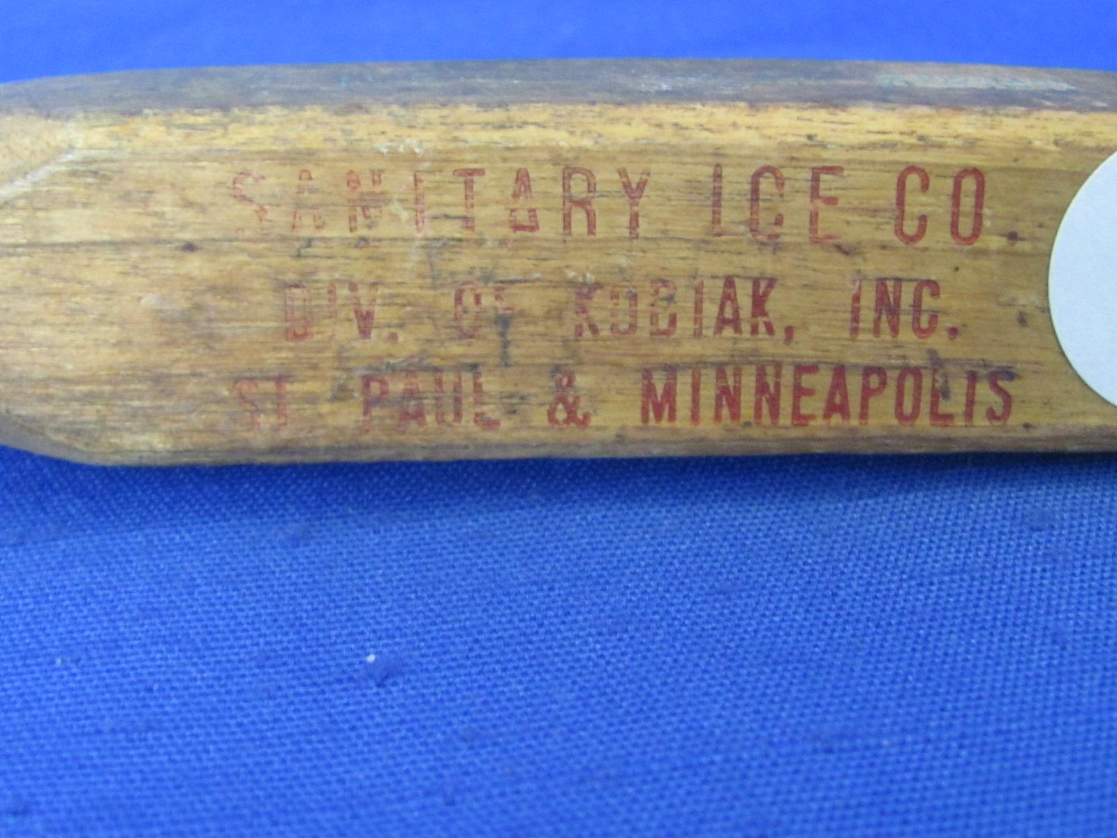 Sanitary Ice Company Wood Handle Ice Pick – Minneapolis & St. Paul MN