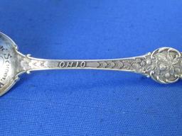Antique Sterling Silver Spoon “Public School Building New Washington, Ohio” - 15.4 grams