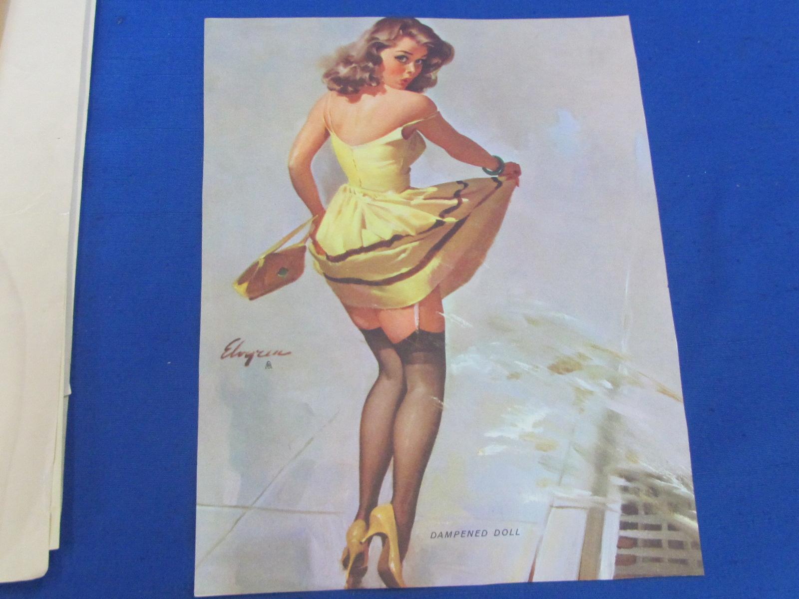 Lot of Paper: Calendar/Book Pages of Beautiful Women – Hilda, Risque & more