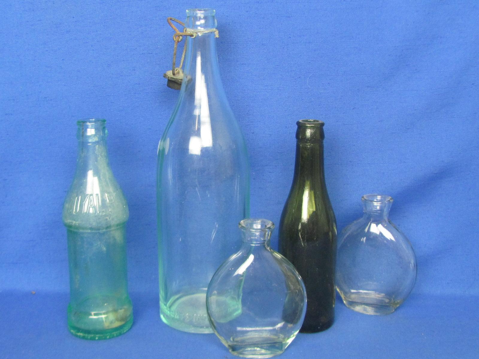 5 Glass Bottles: Royal Palm Soda Cedar Rapids, Iowa – Jacob Ries Shakopee, Minn