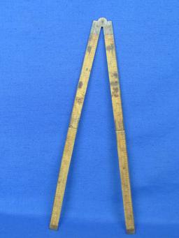 Wood & Brass Folding Ruler – No Maker's Mark that I can see