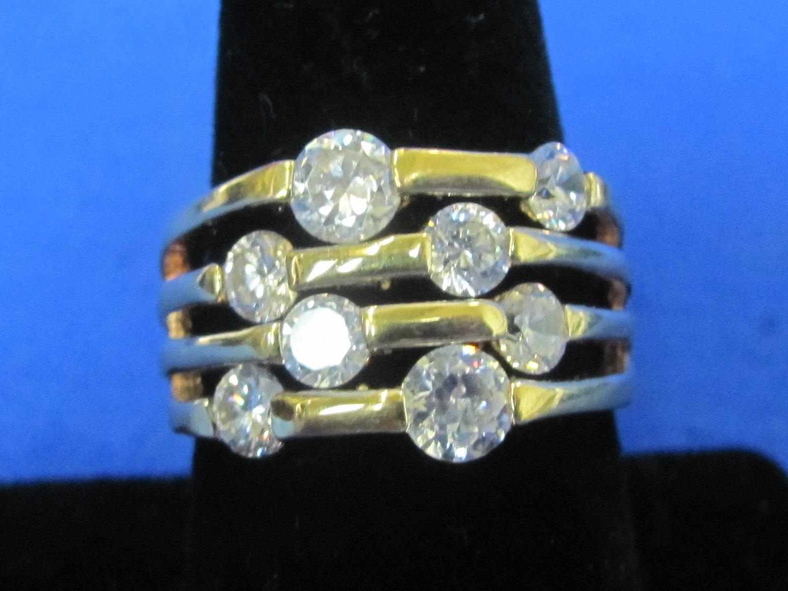 3 Costume Rings: 2 are 18 Kt Gold Filled – Sizes 6 to 8.5