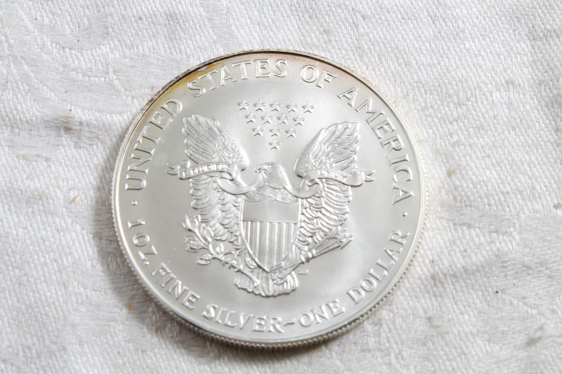 1996 One Ounce Fine Silver Eagle Dollar Coin