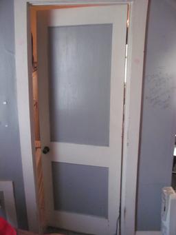 2 Panel Bathroom Door – 27 7/8” W x 77” T – w/Full Length Mirror