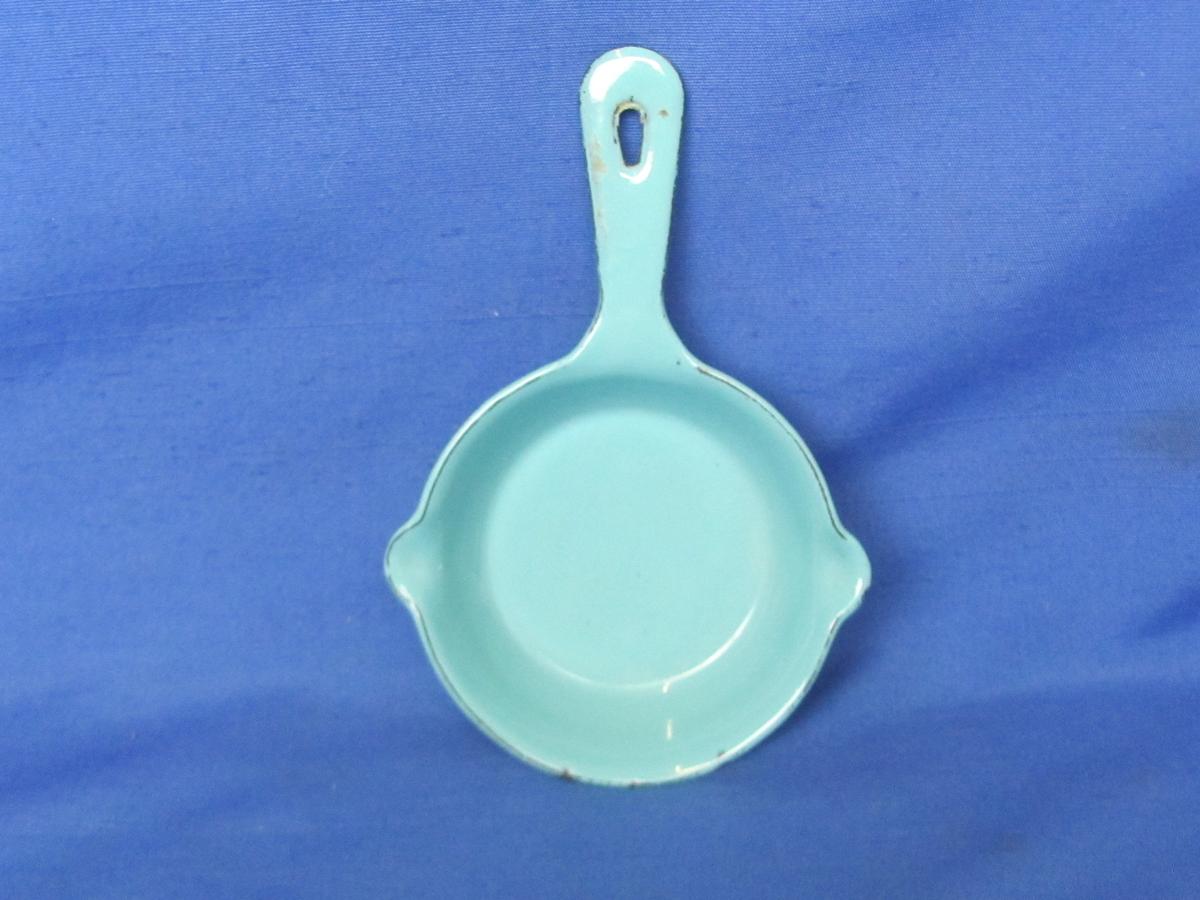 Miniature Porcelain Enamel Fry Pan