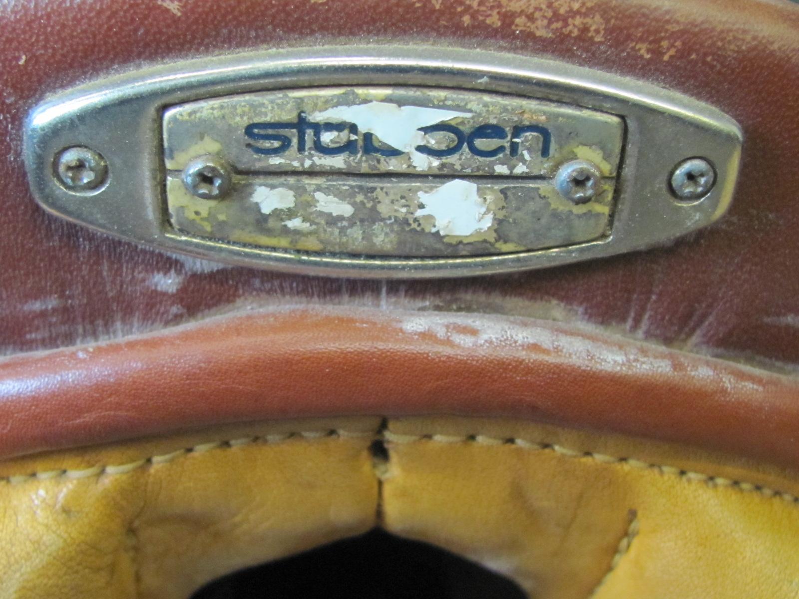 Stubben 18” Brown Leather Saddle w/cover and stirrups (see lot 13 for pad)