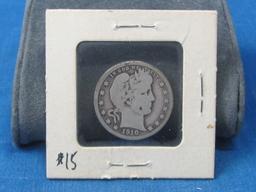 1910-D Barber Quarter