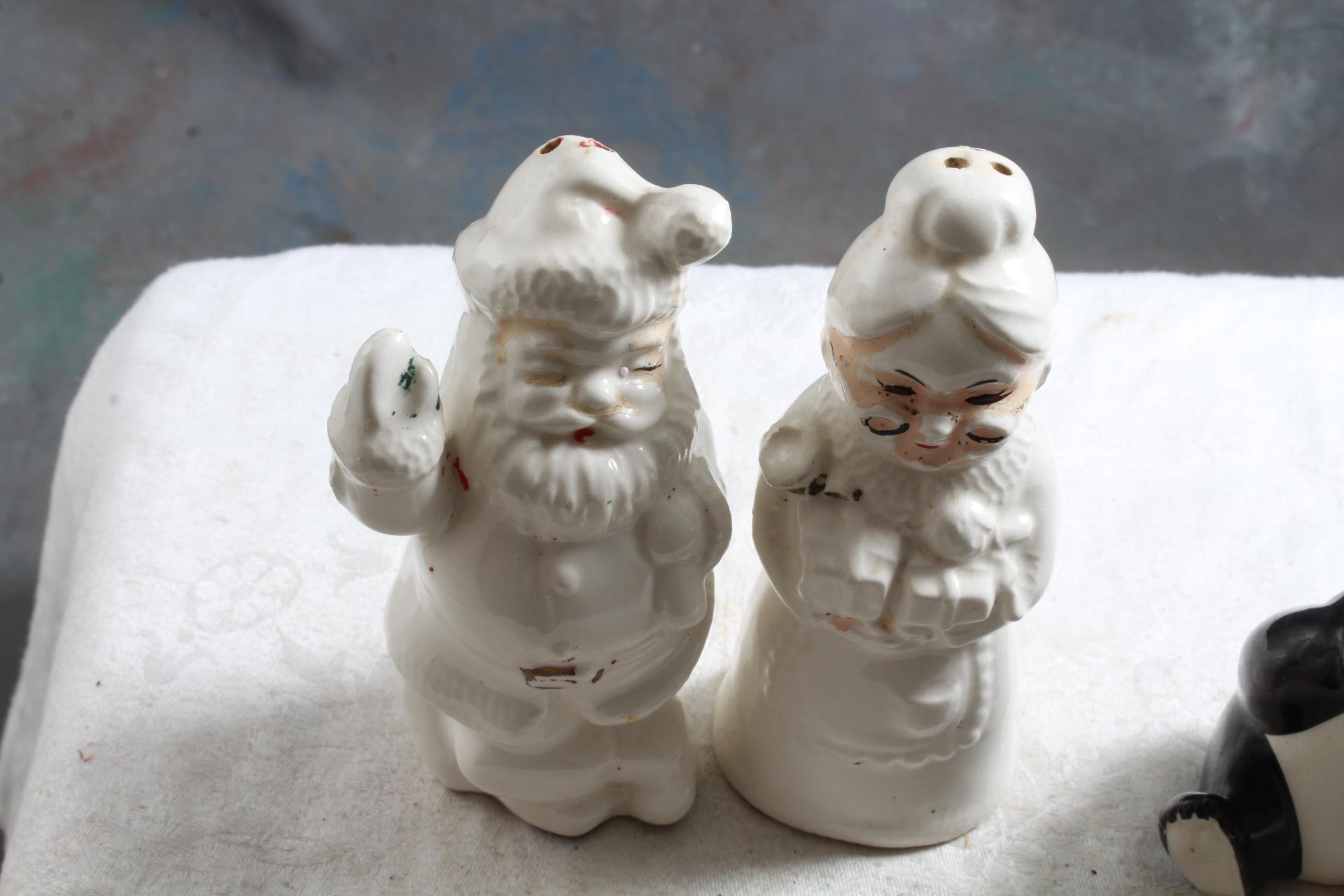 2 Pr. Collectible Salt & Pepper Shakers Santa & Mrs. Claus & Koala Bears N.Y.