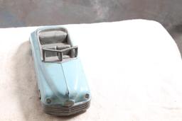 Vintage Toy Car Slush Cast Metal Convertible Barclay? 5 3/4" Long