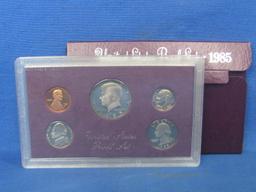 United States Proof Set – 1985 S – in Original Government Packaging