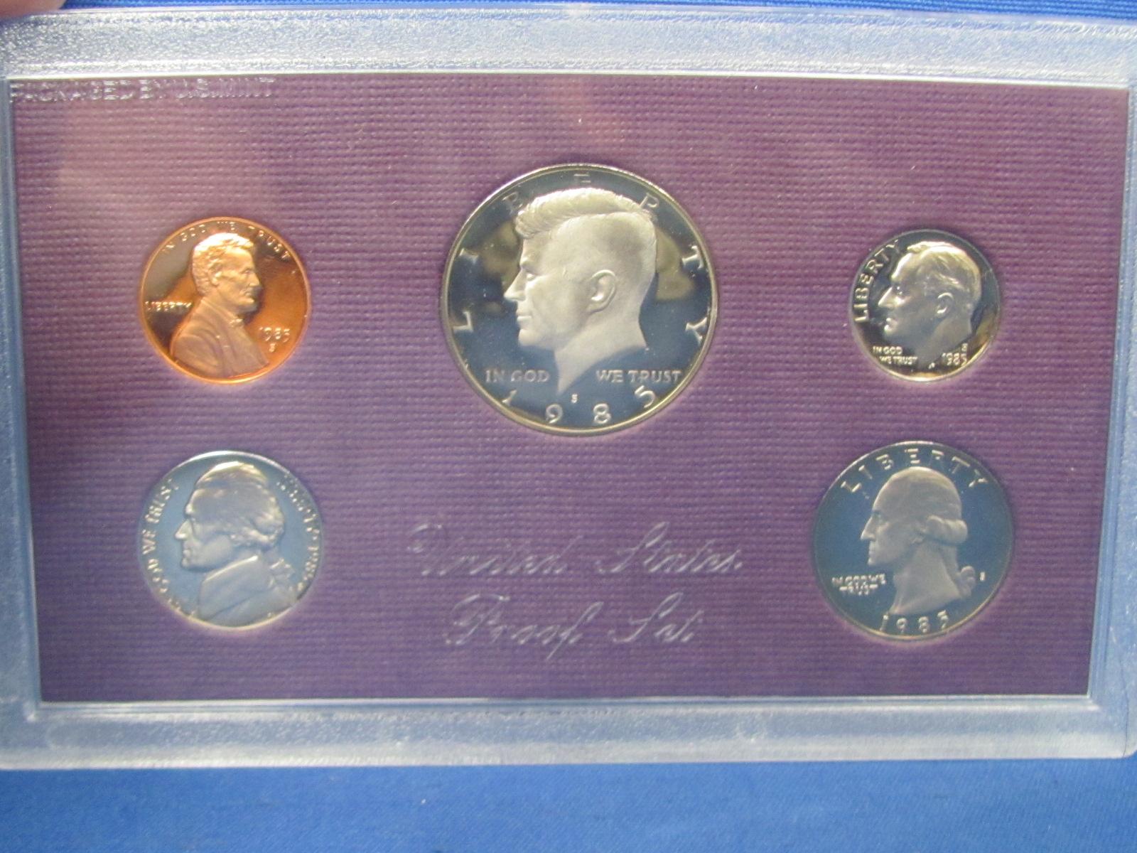 United States Proof Set – 1985 S – in Original Government Packaging