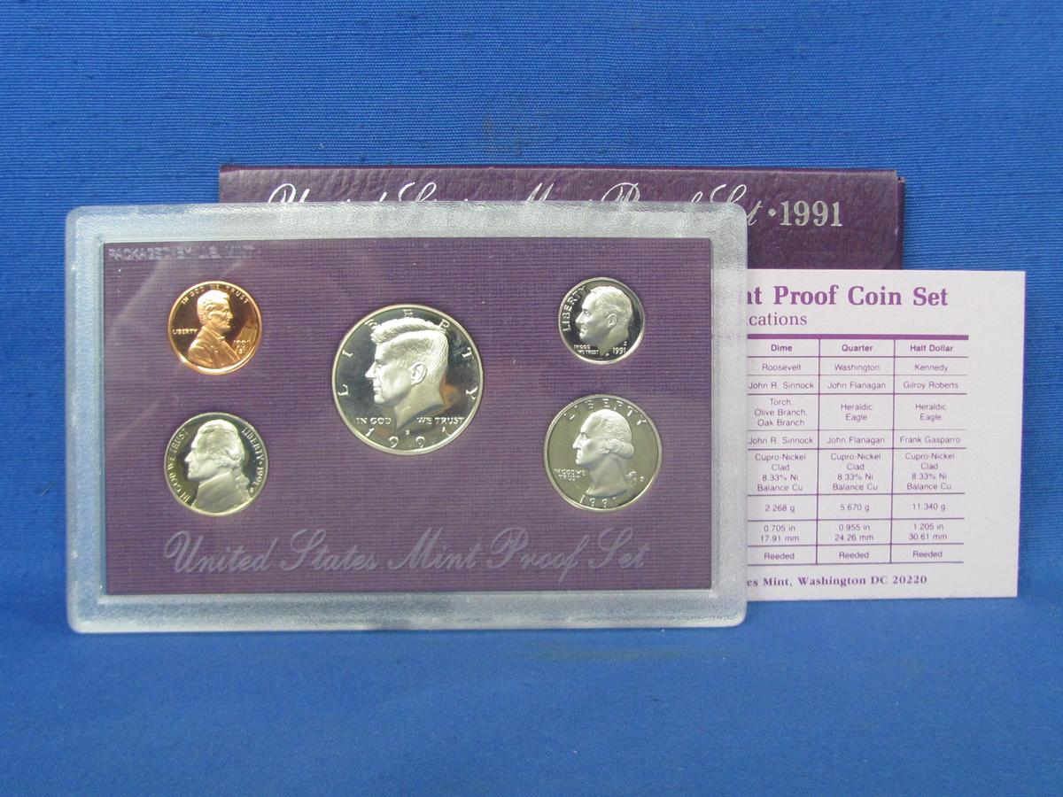 United States Proof Set – 1991 S – in Original Government Packaging