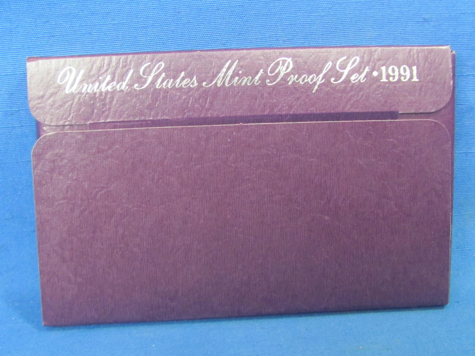 United States Proof Set – 1991 S – in Original Government Packaging