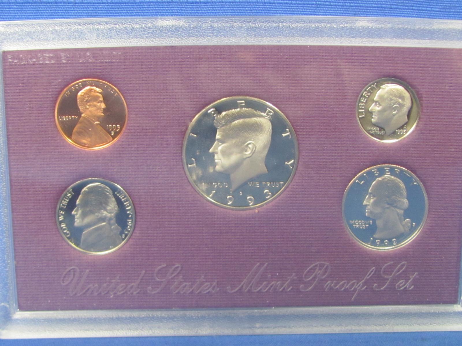 United States Proof Set – 1993 S – in Original Government Packaging