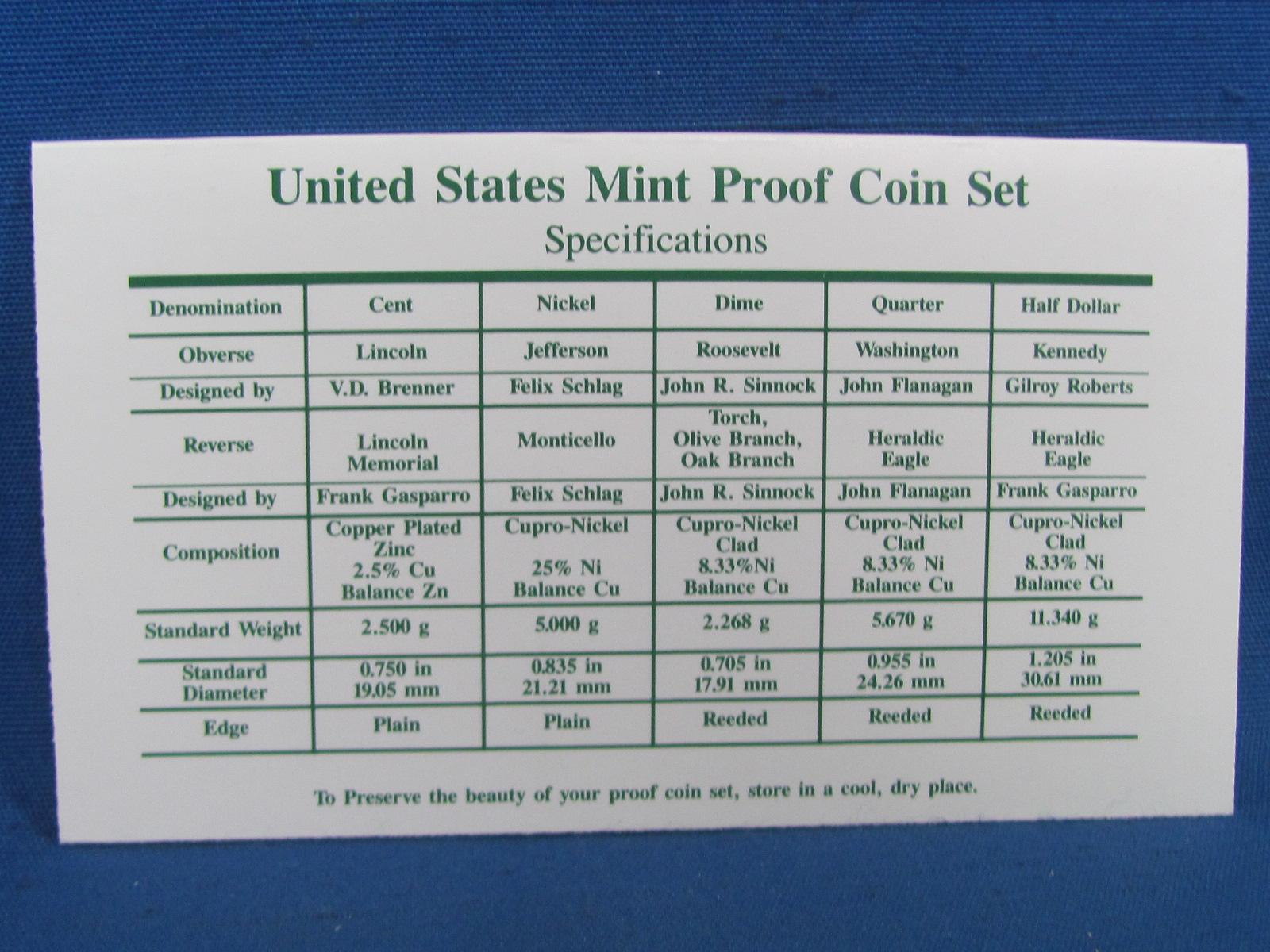 United States Proof Set – 1994 S – in Original Government Packaging