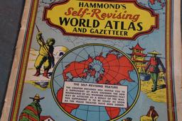 1940 Hammond's Self-Revising World Atlas and Gazetteer - Latest Maps of all the World