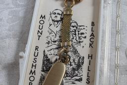 Black Hills S.D. Mount Rushmore Souvenir Pocket Knife Key Chain in Original Box Unused