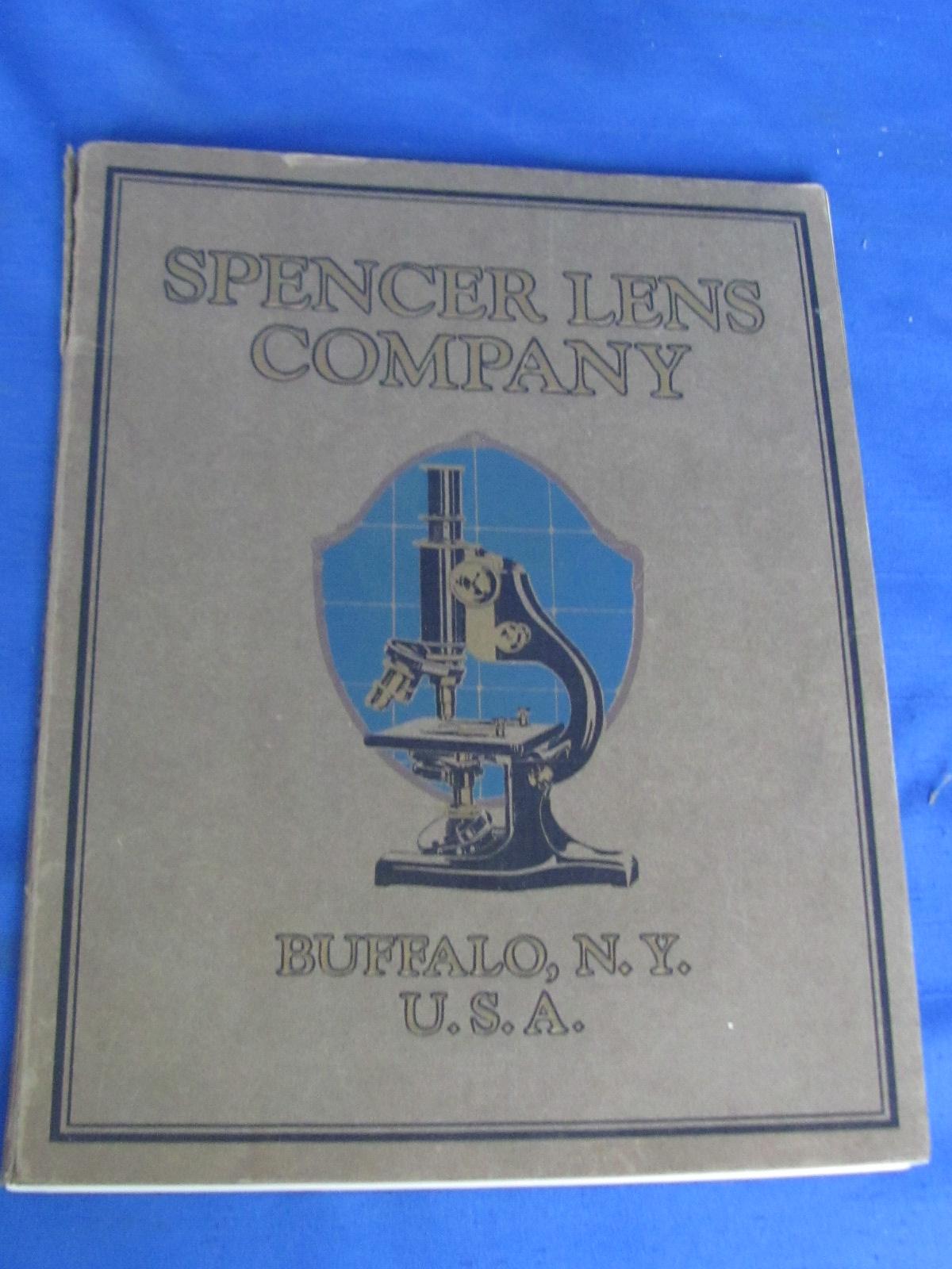 1925 Spencer Lens Company Catalogue – Buffalo NY USA – Microscopes. Projectors,