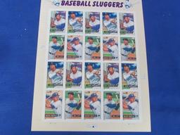 US Stamps – Full Sheets Baseball Sluggers, Take Me Out to the Ball Game, Sugar Ray