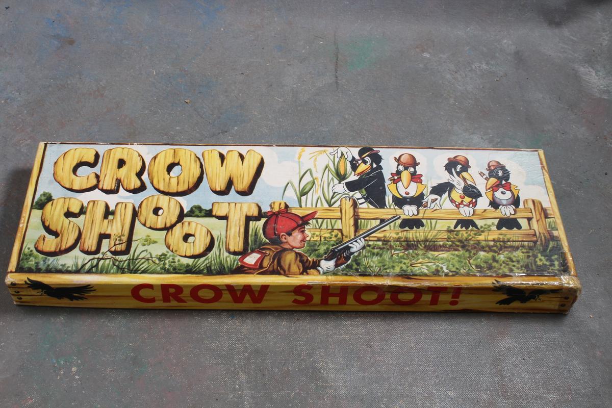 Vintage Antique Cardboard Jaymar Crow Shoot Target Game in Original Box