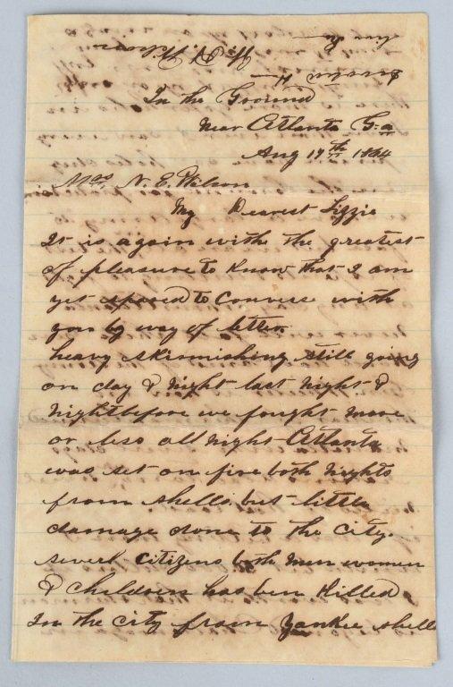 CIVIL WAR CONFEDERATE 5TH TENNESSEE LETTER GROUP