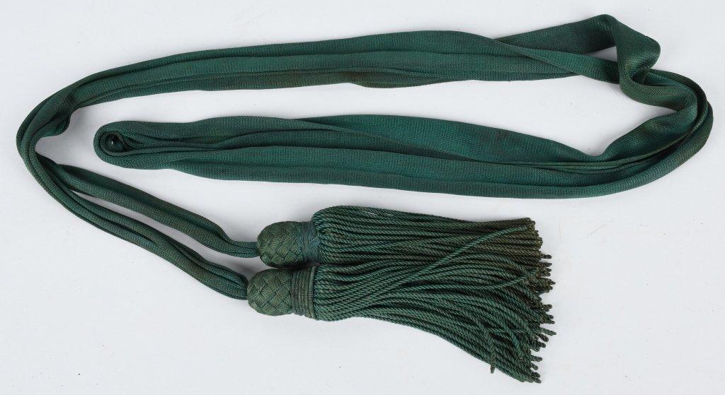 CIVIL WAR MEDICAL OFFICER GREEN SASH - IDENTIFIED