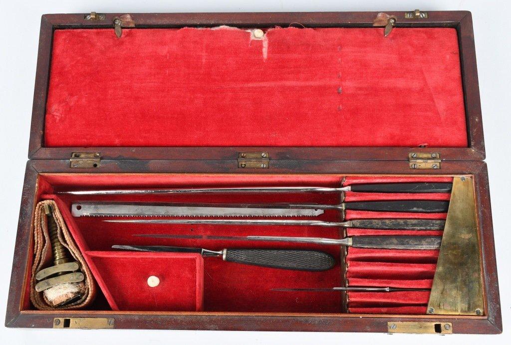 CIVIL WAR HERNSTEIN CASED SURGICAL AMPUTATION SET