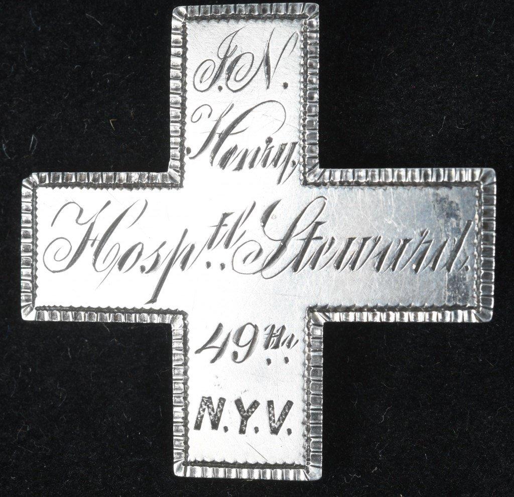 CIVIL WAR 49TH NEW YORK VOLUNTEERS CORPS BADGE