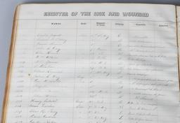 CIVIL WAR US HOSPITAL REGISTER 49TH NEW YORK VOLS