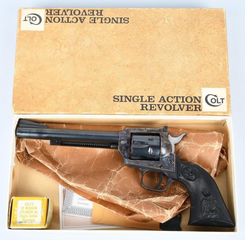 COLT SA NEW FRONTIER .22 22MAG REVOLVER, BOXED