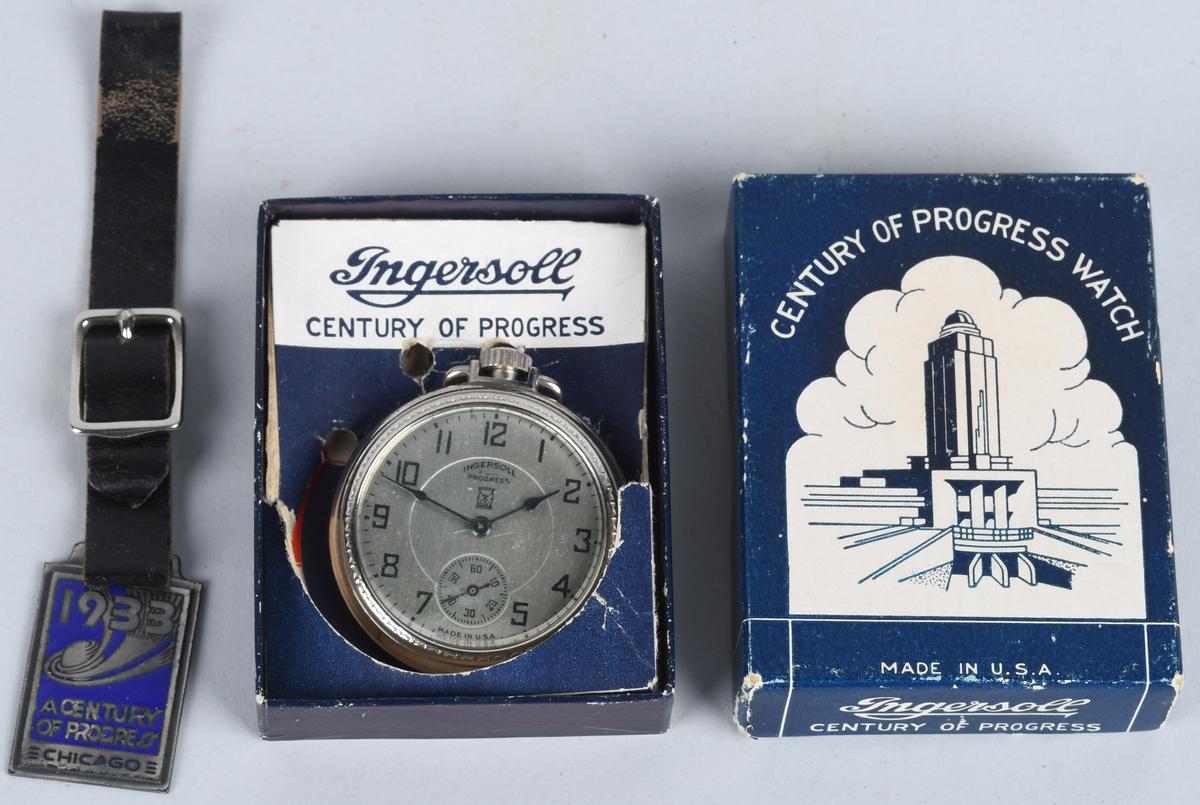 INGERSOLL 1933 WORLDS FAIR POCKET WATCH