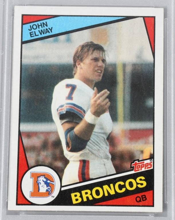 John Elway rookie & Johnny Unitas 4 in 1 PSA