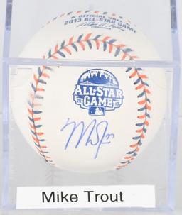 MIKE TROUT SIGNED ALL-STAR BASEBALL w/ CERT