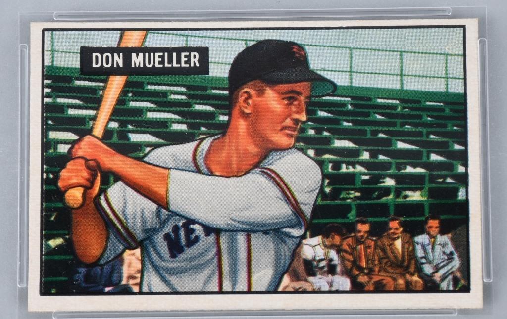 1951 BOWMANS TED WILLIAMS & DON MUELLER PSA