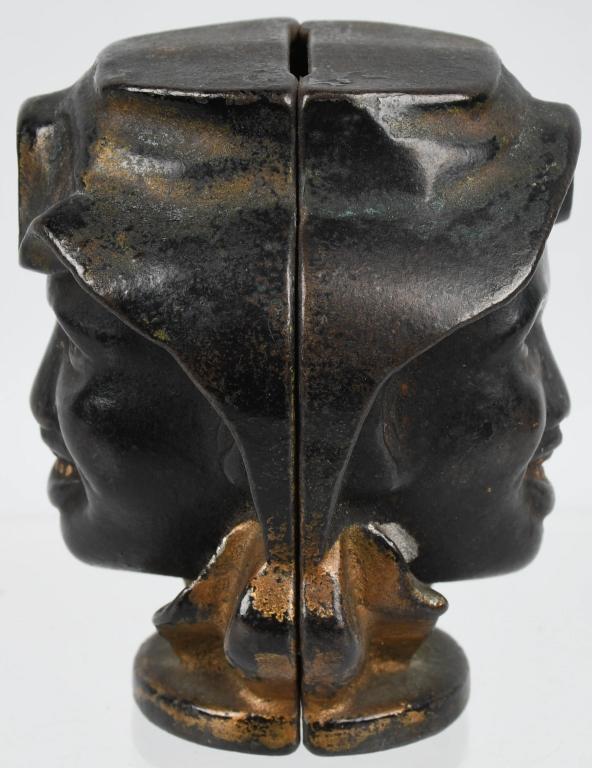 A.C. WILLIAMS TWO FACED BOY cast iron BANK