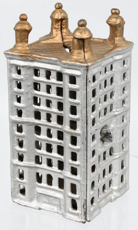 A.C. WILLIAMS SKYSCRAPER cast iron BANK