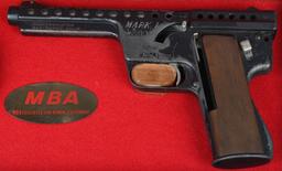 MBA GYROJET ROCKET HANDGUN, MARK I, MODEL B, CASED