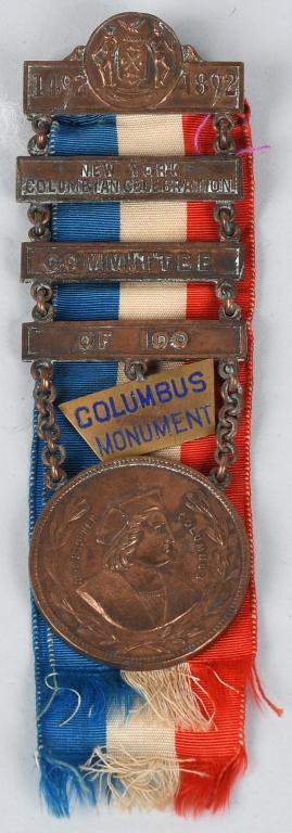 COLUMBIAN EXPOSITION COMMITTEE OF 100 BADGE