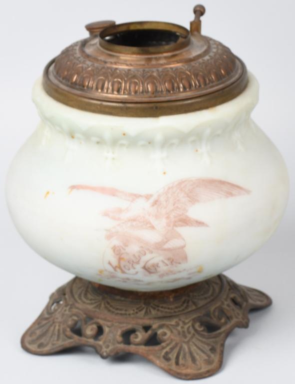 2-COLUMBIAN EXPOSITION OIL LAMP FONTS