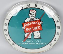 GRAY-SEAL PAINT BUBBLE THERMOMETER