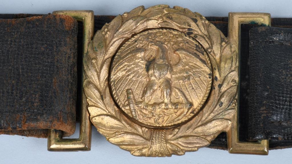 19TH CENTURY REVENUE CUTTER BELT PLATE & BELT