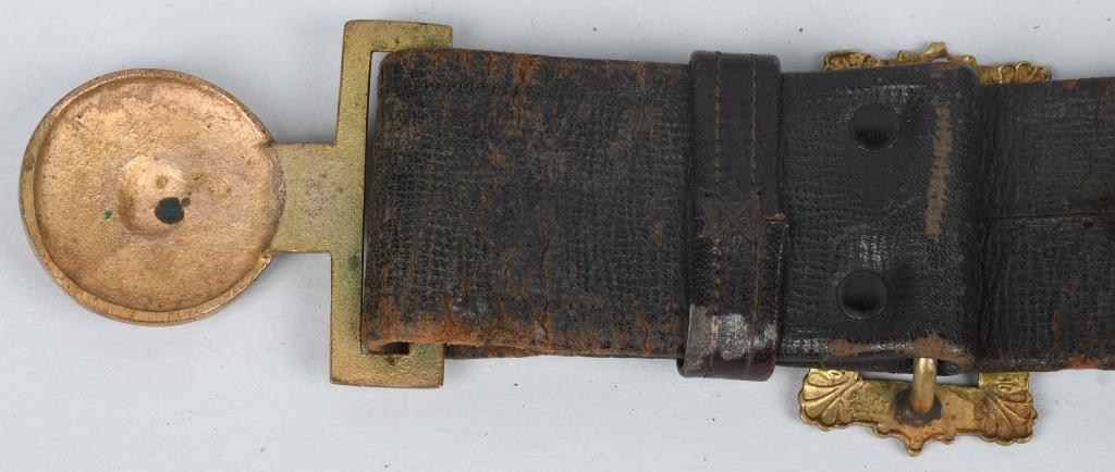 19TH CENTURY REVENUE CUTTER BELT PLATE & BELT