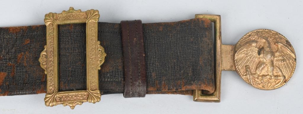 19TH CENTURY REVENUE CUTTER BELT PLATE & BELT