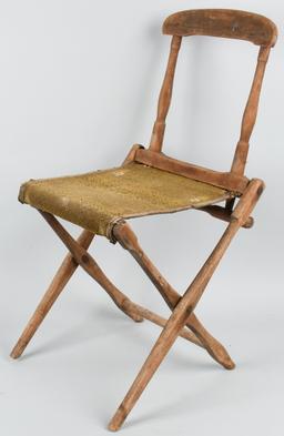 CIVIL WAR US 84th NEW YORK VOLUNTEER MARKED CHAIR