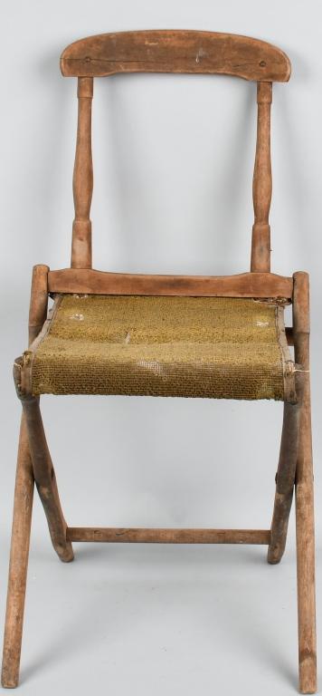 CIVIL WAR US 84th NEW YORK VOLUNTEER MARKED CHAIR