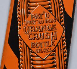 1920s ORANGE CRUSH TIN DOOR PUSH