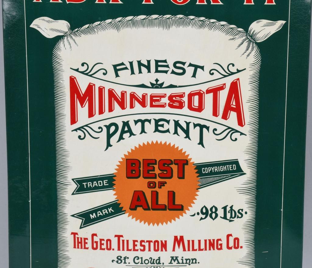 MINNESOTA BEST OF ALL FLOUR TIN SIGN