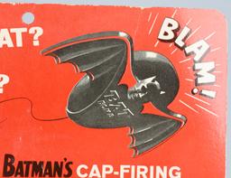 1966 MATTEL BATMAN'S CAP FIRING BAT-BOMB MOC