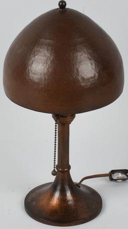 ROYCROFT HAMMERED COPPER LAMP